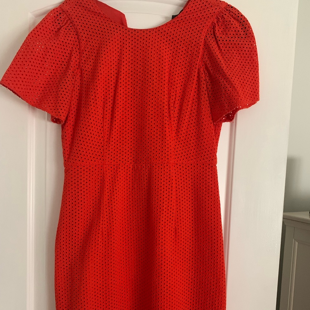 J.Crew Orange Eyelet Dress